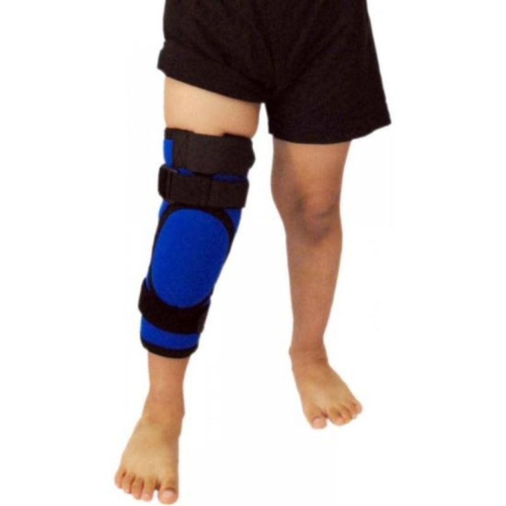 Orteza de genunchi mobila-pentru copii, albastru BRK1106
